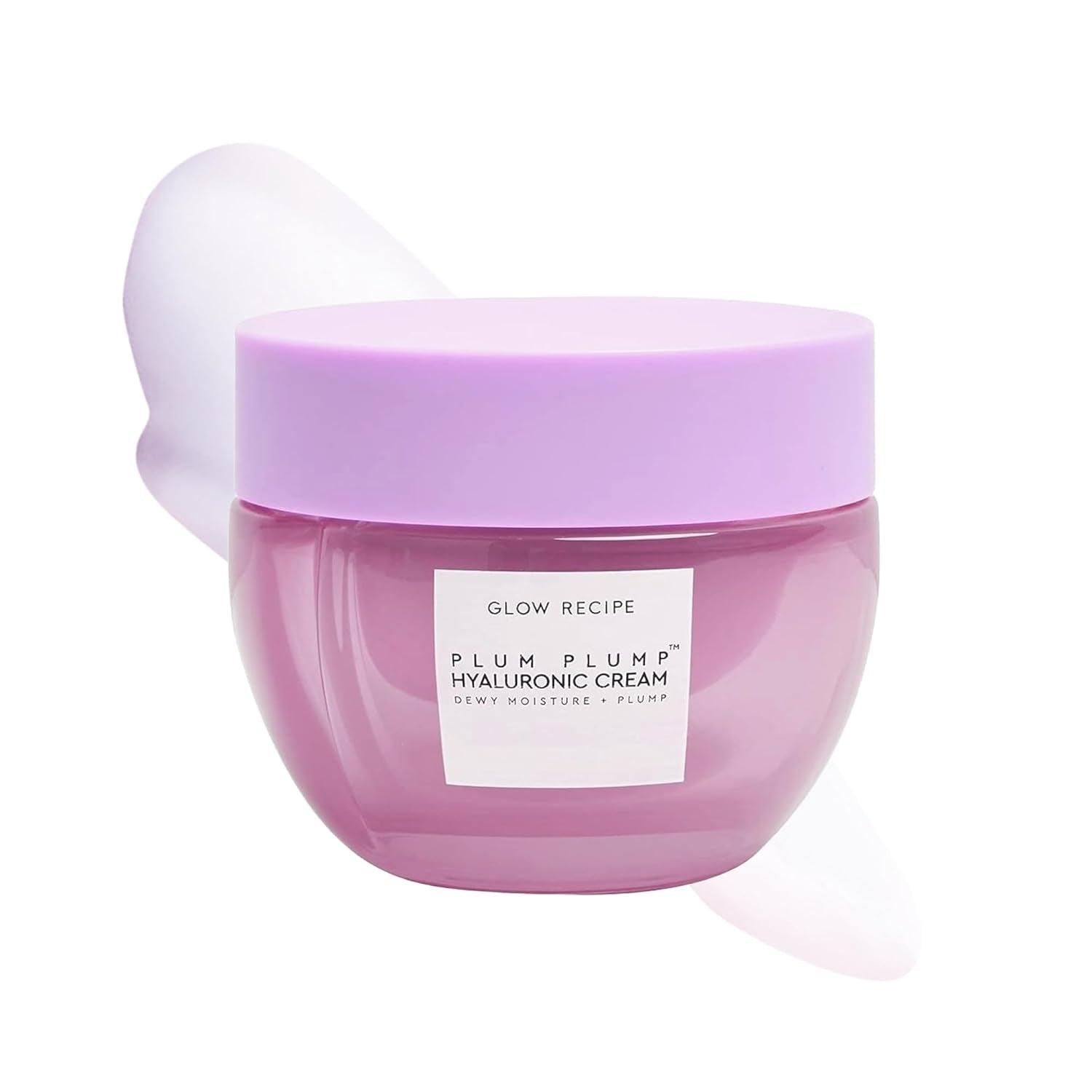 Plum Plump Hyaluronic Acid Face Cream - Travel Size Hydrating Moisturizer for Youthful Skin with Polyglutamic Peptides - Perfect for Dry Skin