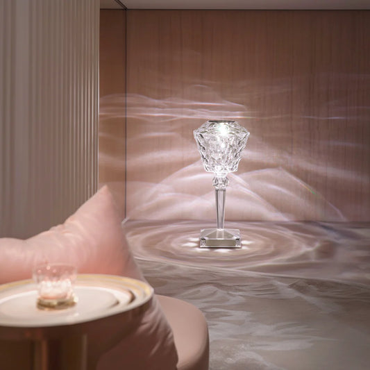 Rose Table Lamp Crystal Light